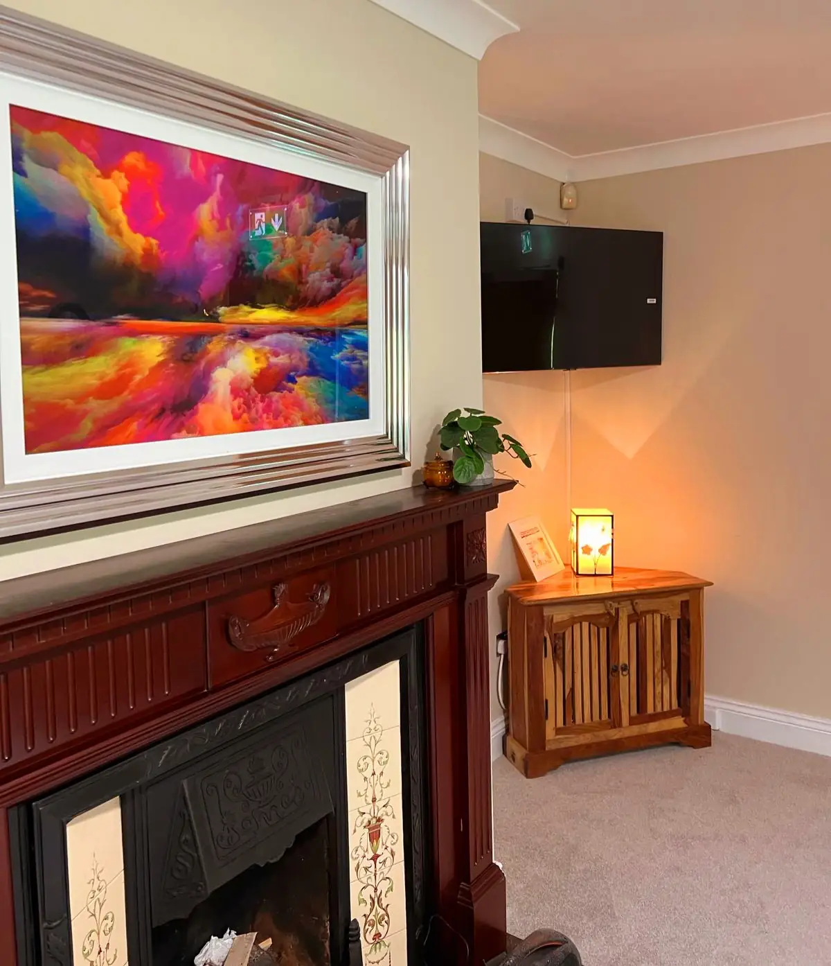 Interior transformation with modern color scheme professionally applied by MS Partners painters